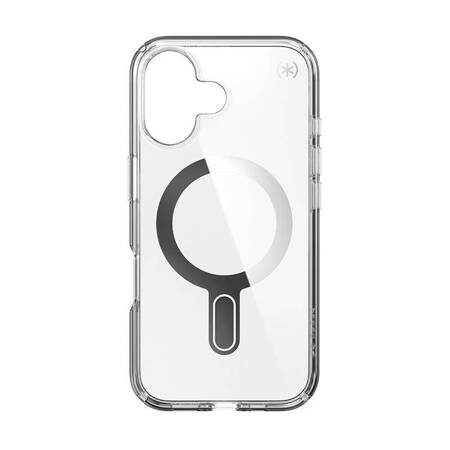 Speck Presidio Perfect-Clear ClickLock & MagSafe - Etui iPhone 16 (Clear / Chrome Finish / Serene Silver)