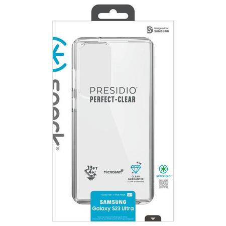 Speck Presidio Perfect-Clear - Etui Samsung Galaxy S23 Ultra z powłoką MICROBAN (Clear)