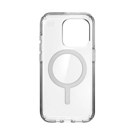 Speck Presidio Perfect-Clear MagSafe - Etui iPhone 15 Pro (Clear / Chrome Finish / Serene Silver)