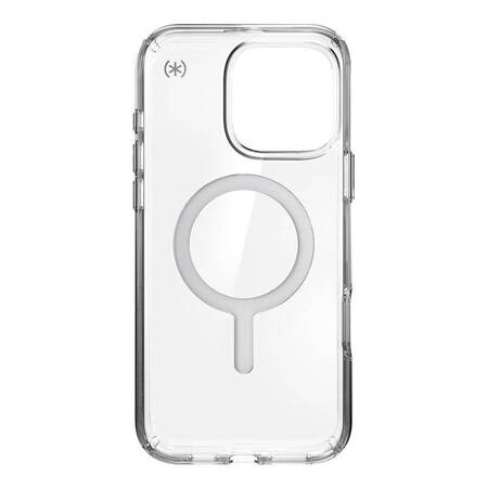 Speck Presidio Perfect-Clear MagSafe - Etui iPhone 16 Pro Max (Clear / Chrome Finish / Serene Silver)