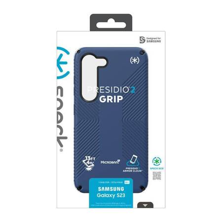 Speck Presidio2 Grip - Antypoślizgowe etui Samsung Galaxy S23 (Coastal Blue/Black)