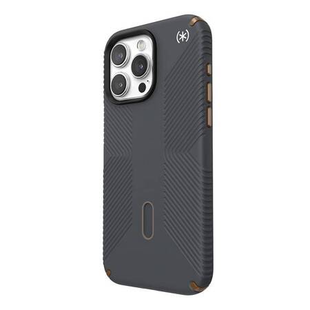 Speck Presidio2 Grip ClickLock & MagSafe - Etui iPhone 15 Pro Max (Charcoal Grey/Cool Bronze)