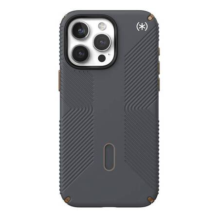 Speck Presidio2 Grip ClickLock & MagSafe - Etui iPhone 15 Pro Max (Charcoal Grey/Cool Bronze)