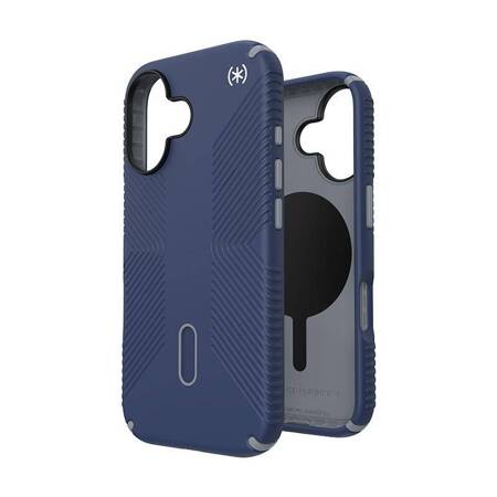 Speck Presidio2 Grip ClickLock & MagSafe - Etui iPhone 16 (Coastal Blue / Dust Grey / White)