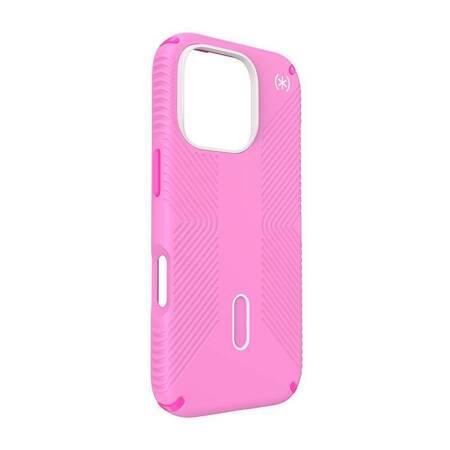 Speck Presidio2 Grip ClickLock & MagSafe - Etui iPhone 16 Pro (True Pink / Shocking Pink / White)