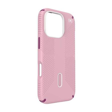 Speck Presidio2 Grip ClickLock & MagSafe - Etui iPhone 16 Pro (Wednesday Pink / Boysenberry Purple / White)