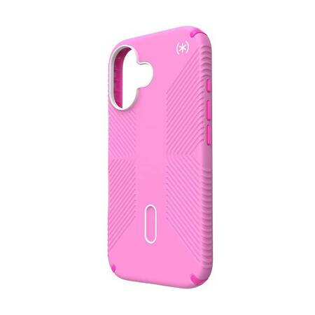 Speck Presidio2 Grip ClickLock & MagSafe - Etui iPhone 16 (True Pink / Shocking Pink / White)