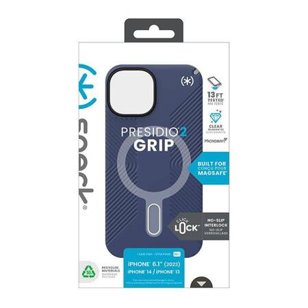 Speck Presidio2 Grip ClickLock & Magsafe - Etui iPhone 15 (Coastal Blue / Dustgrey / White)