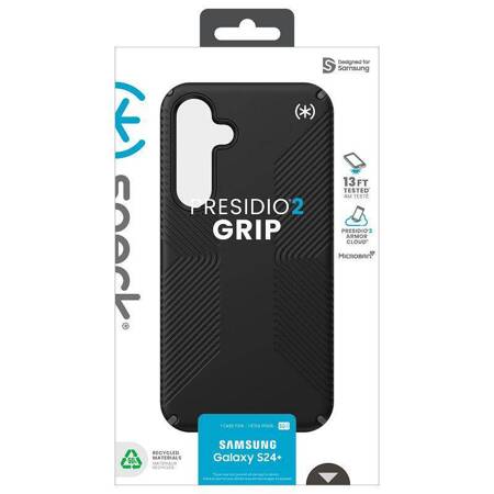 Speck Presidio2 Grip - Etui Samsung Galaxy S24+ (Black/Slate Grey/White)