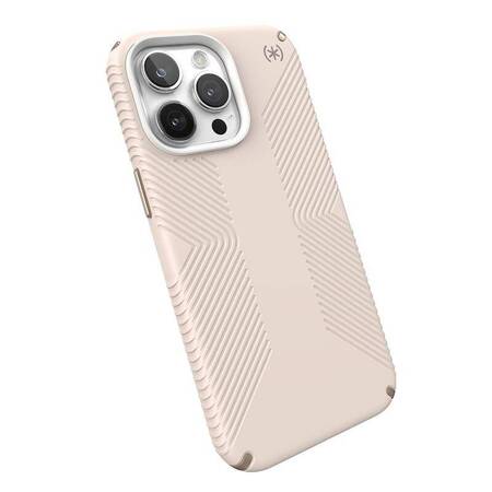 Speck Presidio2 Grip - Etui iPhone 15 Pro Max (Bleached Bone / Heirloom Gold / Hazel Brown)