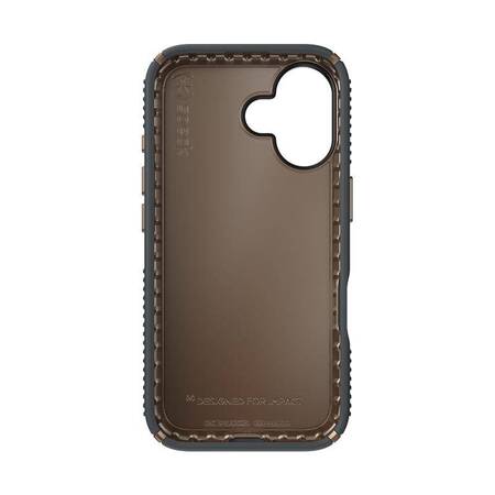 Speck Presidio2 Grip - Etui iPhone 16 (Charcoal Grey / Cool Bronze / White)