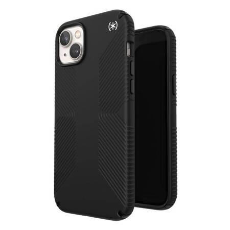 Speck Presidio2 Grip + MagSafe - Etui iPhone 14 Plus z powłoką MICROBAN (Black / Black / White)