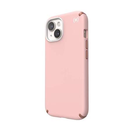 Speck Presidio2 Pro - Etui iPhone 15 (Dahlia Pink / Rose Copper / White)