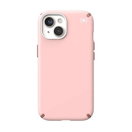 Speck Presidio2 Pro - Etui iPhone 15 (Dahlia Pink / Rose Copper / White)