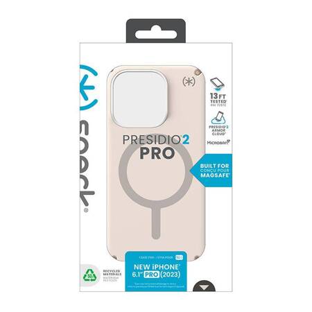 Speck Presidio2 Pro Magsafe - Etui iPhone 15 Pro (Bleached Bone / Heirloom Gold / Hazel Brown)