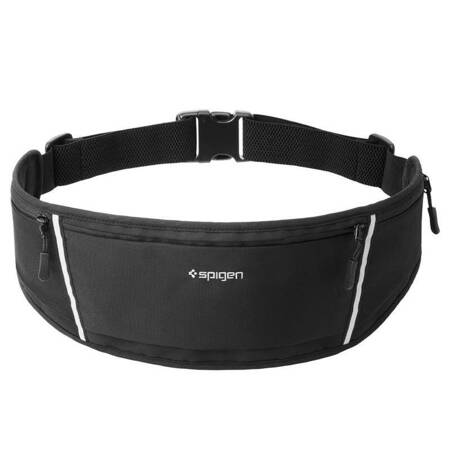 Spigen A710 Dynamic Shield Waist Bag - Saszetka sportowa / nerka na smartfon do 6.9" (Czarny)