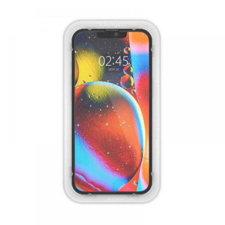 Spigen Alm Glass FC iPhone 13/13 Pro 2 szt. szkło hartowane czarna ramka AGL03387