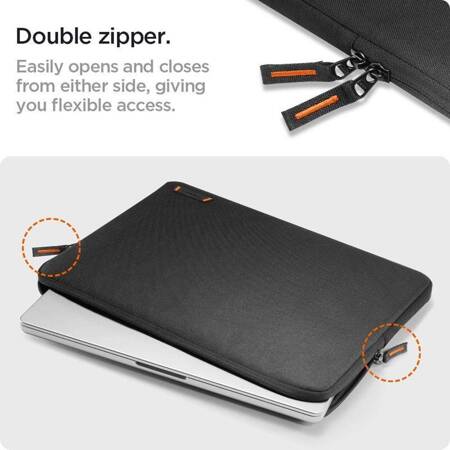 Spigen Basic Laptop Pouch - Pokrowiec na laptop 15" / 16" (Czarny)