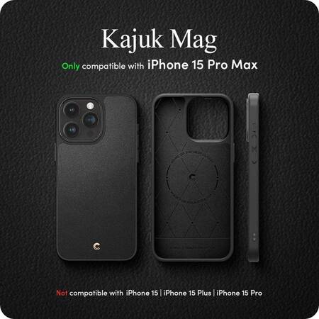 Spigen Cyrill Kajuk Mag MagSafe - Etui do iPhone 15 Pro Max (Black)