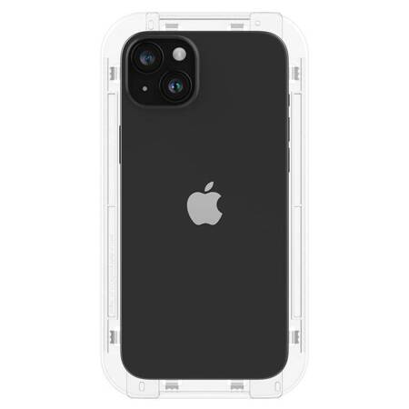 Spigen GLAS.TR EZ FIT FC - Szkło hartowane do iPhone 15 Plus (Czarna ramka)