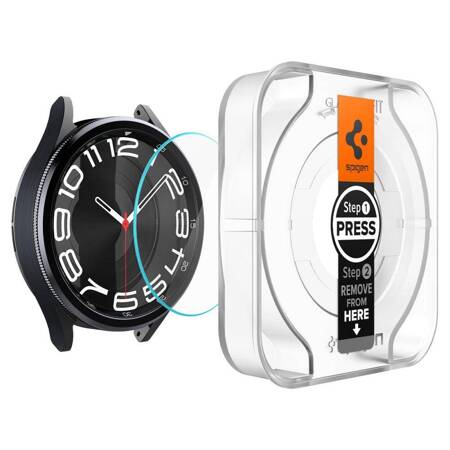 Spigen GLAS.TR EZ FIT - Szkło hartowane do Samsung Galaxy Watch 6 Classic 43 mm (2 szt)