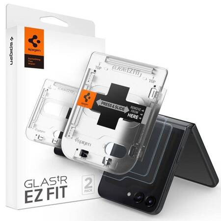 Spigen GLAS.TR EZ FIT - Szkło hartowane do Samsung Galaxy Z Flip 5 (2 sztuki)