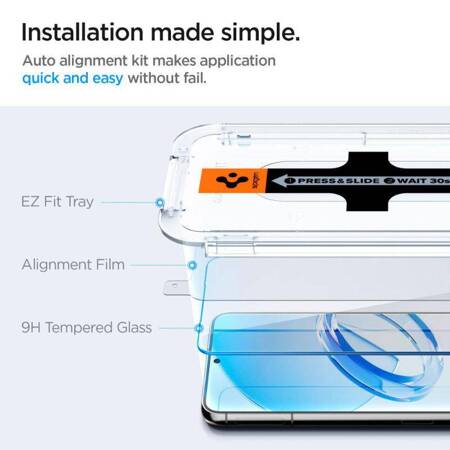 Spigen Glas.TR Sam S23+ 2szt./2pcs "EZ FIT" AGL05952 szkło hartowane