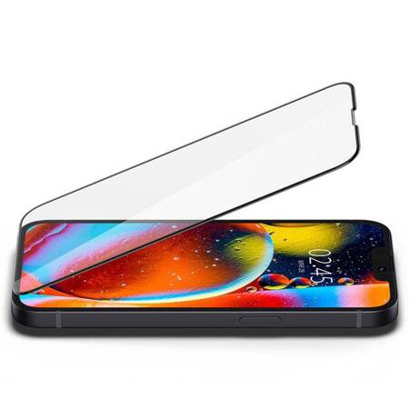 Spigen Glass FC - Szkło hartowane do iPhone 14 Plus / iPhone 13 Pro Max (Czarna ramka)