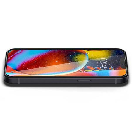 Spigen Glass FC iPhone 13/13 Pro szkło hartowane czarna ramka AGL03392