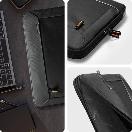 Spigen Klasdan KD100 Sleeve - Etui na notebooka 15-16" (Czarny)