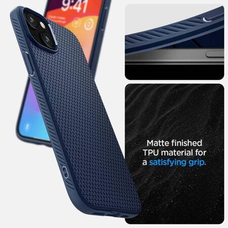 Spigen Liquid Air - Etui do iPhone 15 (Navy Blue)