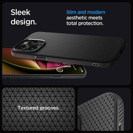 Spigen Liquid Air - Etui do iPhone 15 Pro Max (Matte Black)