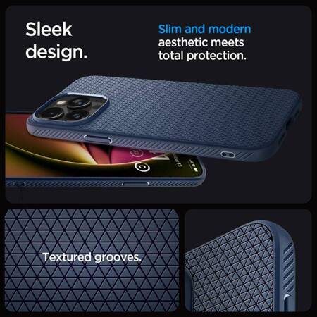 Spigen Liquid Air - Etui do iPhone 15 Pro (Navy Blue)