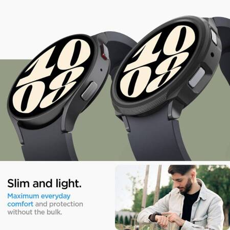 Spigen Liquid Air - Obudowa do Samsung Galaxy Watch 6 44 mm (Czarny)