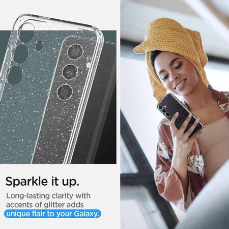 Spigen Liquid Crystal Glitter - Etui do Samsung Galaxy S24 (Przezroczysty)