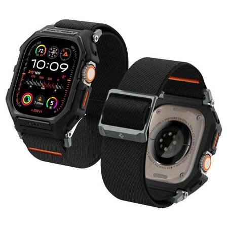 Spigen Lite Fit "Pro" - Etui z paskiem do Apple Watch Ultra 1/2 49 mm (Matte Black)