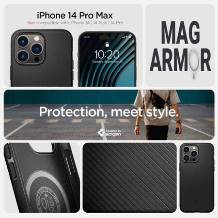 Spigen Mag Armor – Etui do Apple iPhone 14 Pro Max (Czarny)