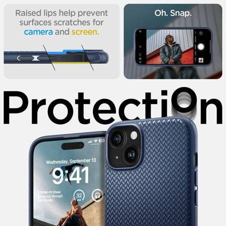 Spigen Mag Armor MagSafe - Etui do iPhone 15 (Navy Blue)