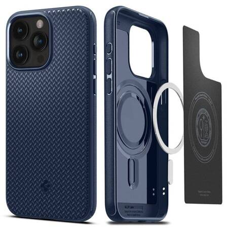 Spigen Mag Armor MagSafe - Etui do iPhone 15 Pro Max (Navy Blue)