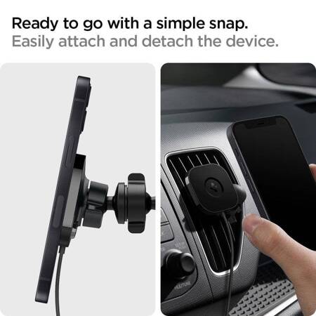 Spigen OneTap Pro Wireless Magnetic Car Charger Air Vent – Uchwyt samochodowy (MagFit)