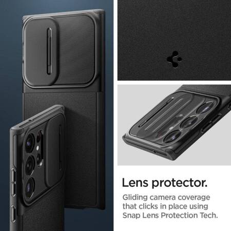 Spigen Optik Armor Sam S23 Ultra czarny/black ACS05639