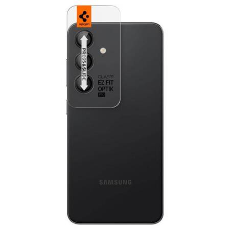 Spigen Optik.TR EZ Fit Camera Lens Protector 2-Pack - Szkło ochronne na obiektyw do Samsung Galaxy S24+ (2 szt) (Czarny)