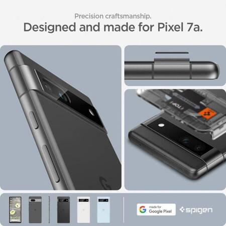 Spigen Optik.TR EZ Fit Camera Lens Protector - Szkło ochronne na obiektyw do Google Pixel 7A (2 szt) (Czarny)