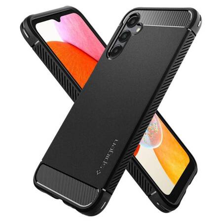 Spigen Rugged Armor - Etui do Samsung Galaxy A14 4G / LTE (Czarny)