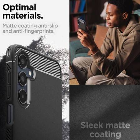 Spigen Rugged Armor - Etui do Samsung Galaxy A16 4G/5G (Matte Black)