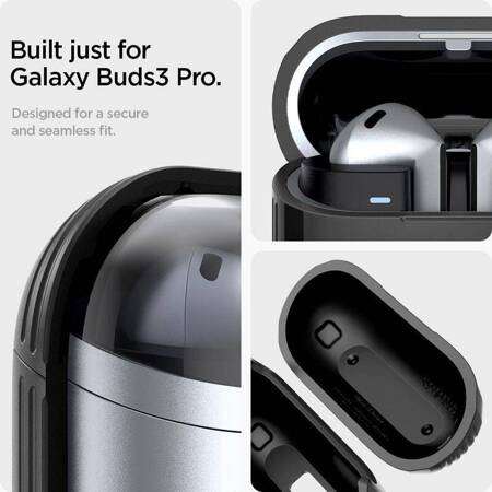 Spigen Rugged Armor - Etui do Samsung Galaxy Buds 3 / 3 Pro (Matte Black)