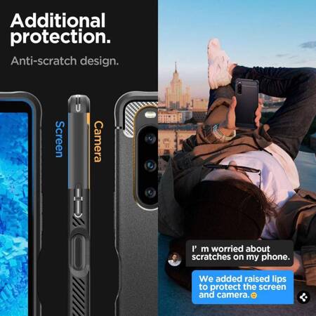 Spigen Rugged Armor - Etui do Sony Xperia 10 V (Czarny)