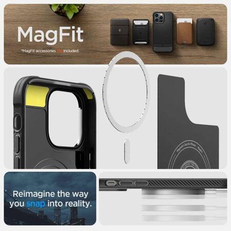 Spigen Rugged Armor Mag MagSafe - Etui do iPhone 14 Pro Max (Czarny)