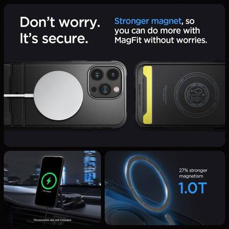 Spigen Rugged Armor Mag MagSafe - Etui do iPhone 15 Pro (Matte Black)