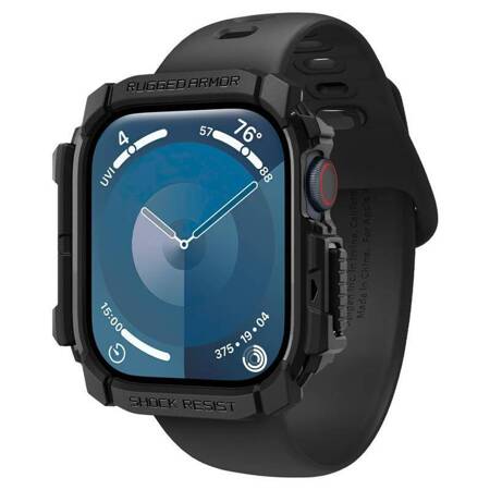 Spigen Rugged Armor - Obudowa do Apple Watch 10 46 mm (Matte Black)